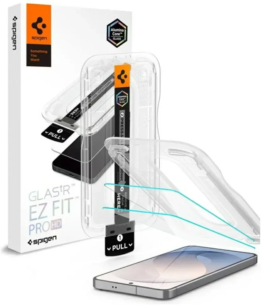 Grūdintas stiklas Spigen Glas.TR "EZ FIT PRO AC" do Samsung Galaxy S26 FE 2vnt..