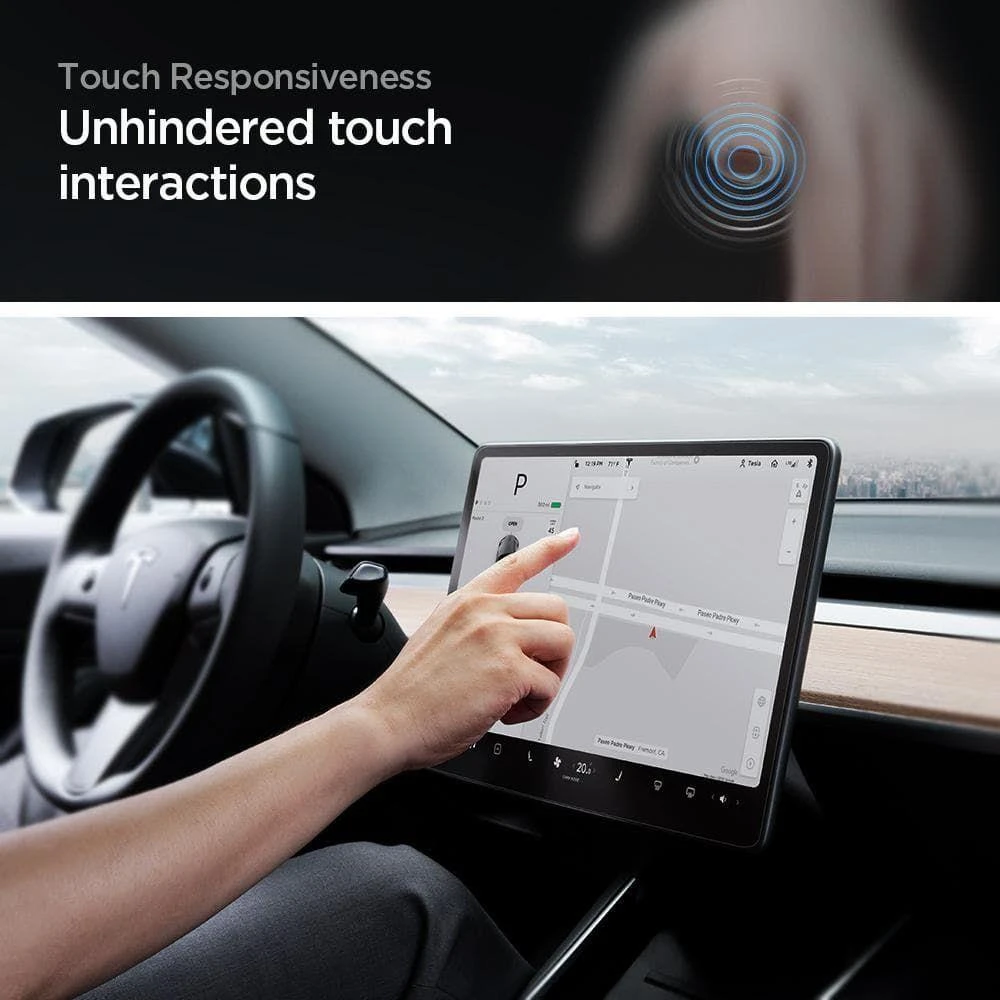 Spigen Glas.tR Ez Fit Tesla Model Y/3 ekrano apsauga