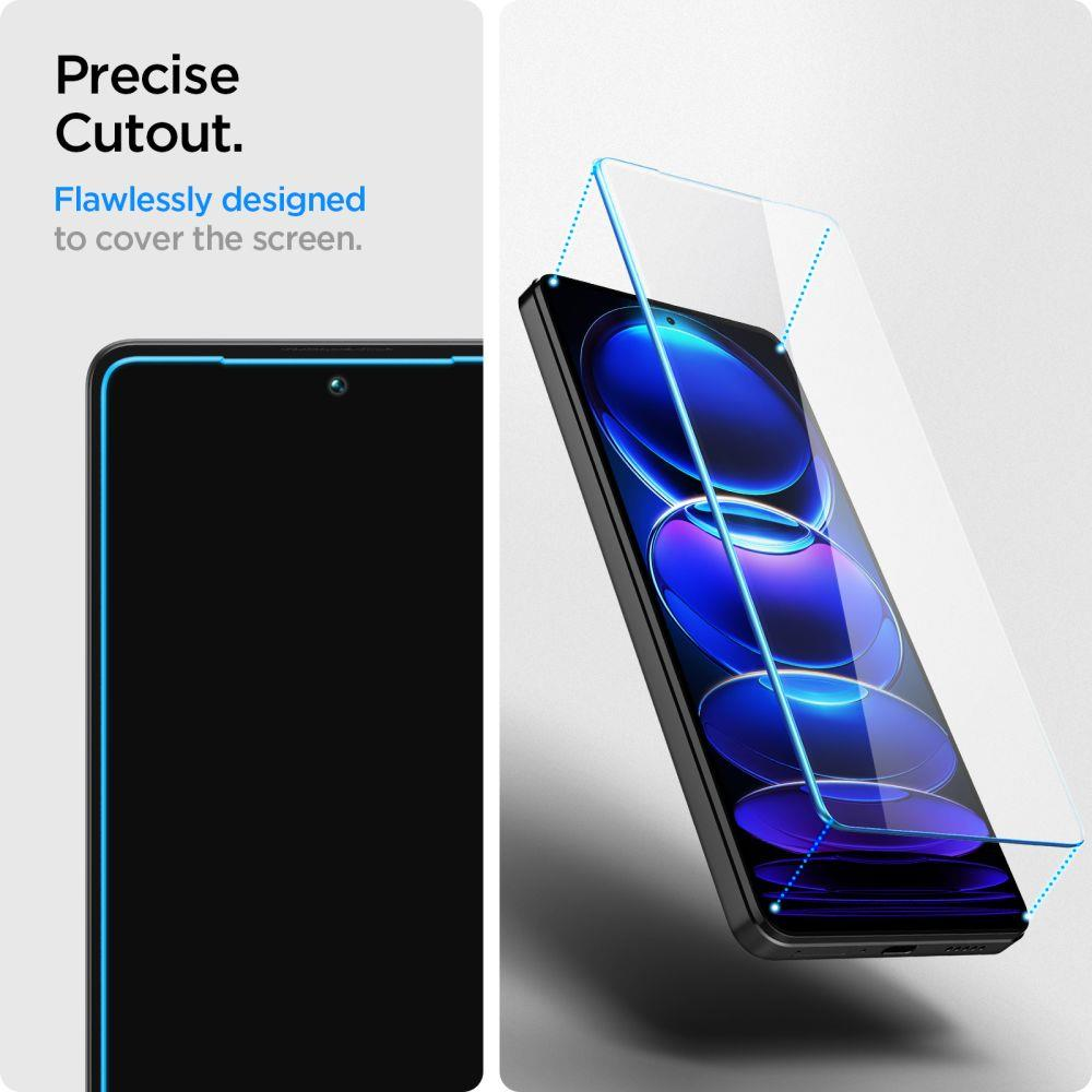 Spigen Glas.TR Slim 2 vnt. - Apsauginis stiklas skirtas Xiaomi Redmi Note 12 Pro 5G/12 Pro+ 5G/POCO X5 Pro 5G