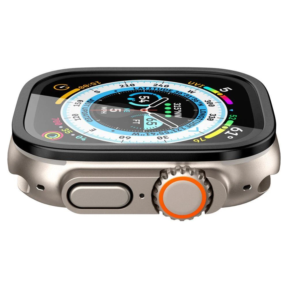 Spigen Glass tR Slim Pro 1 vnt., juodas - Apple Watch Ultra 2/Ultra 49 mm