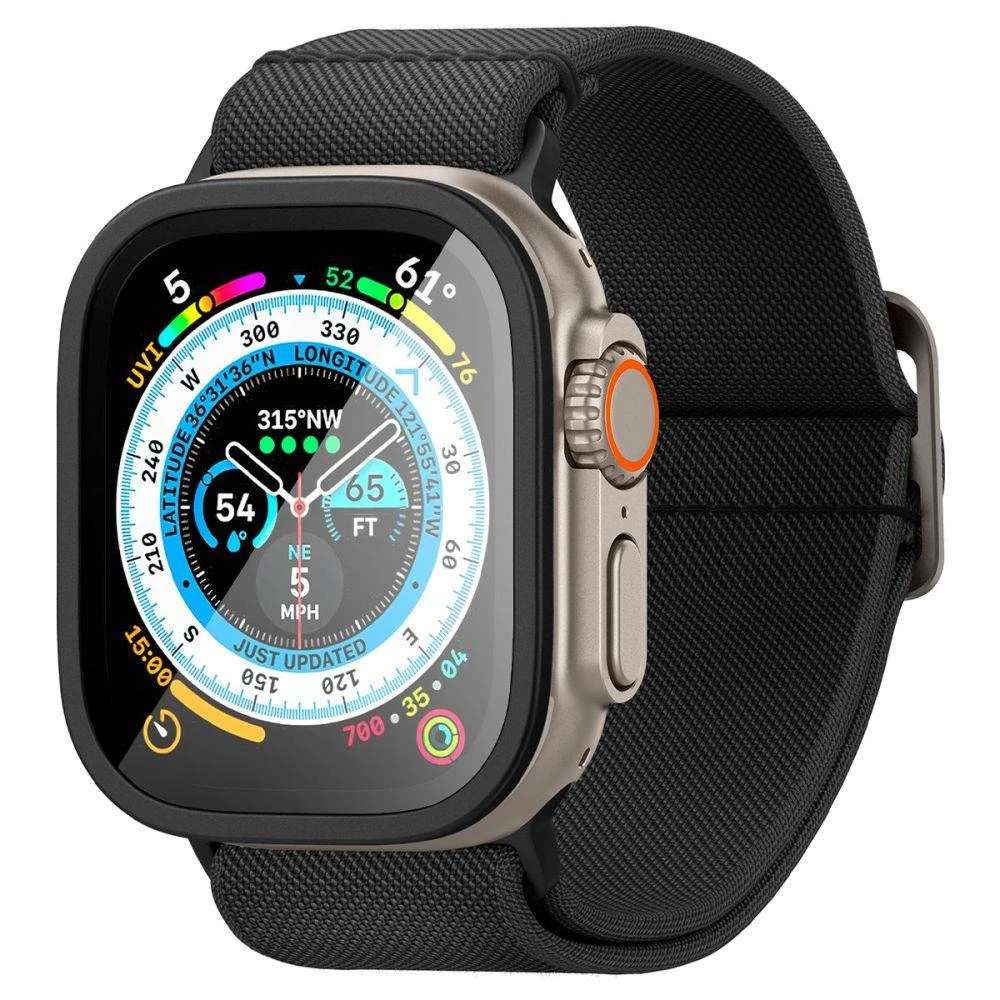 Spigen Glass tR Slim Pro 1 vnt., juodas - Apple Watch Ultra 2/Ultra 49 mm