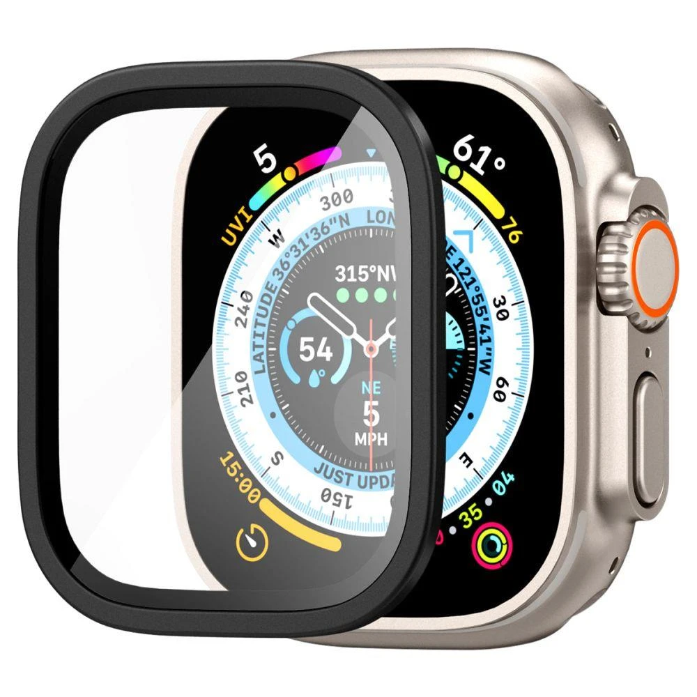 Spigen Glass tR Slim Pro 1 vnt., juodas - Apple Watch Ultra 2/Ultra 49 mm