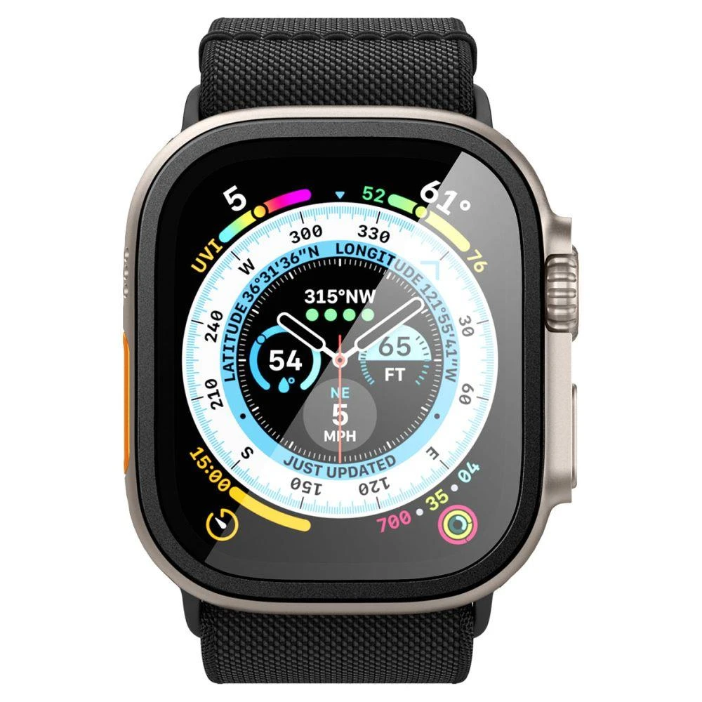 Spigen Glass tR Slim Pro 1 vnt., juodas - Apple Watch Ultra 2/Ultra 49 mm