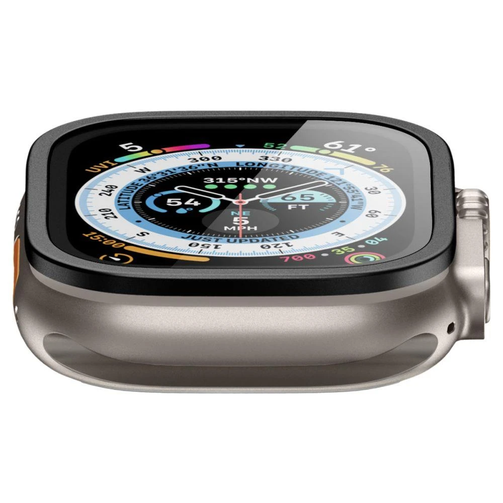 Spigen Glass tR Slim Pro 1 vnt., juodas - Apple Watch Ultra 2/Ultra 49 mm