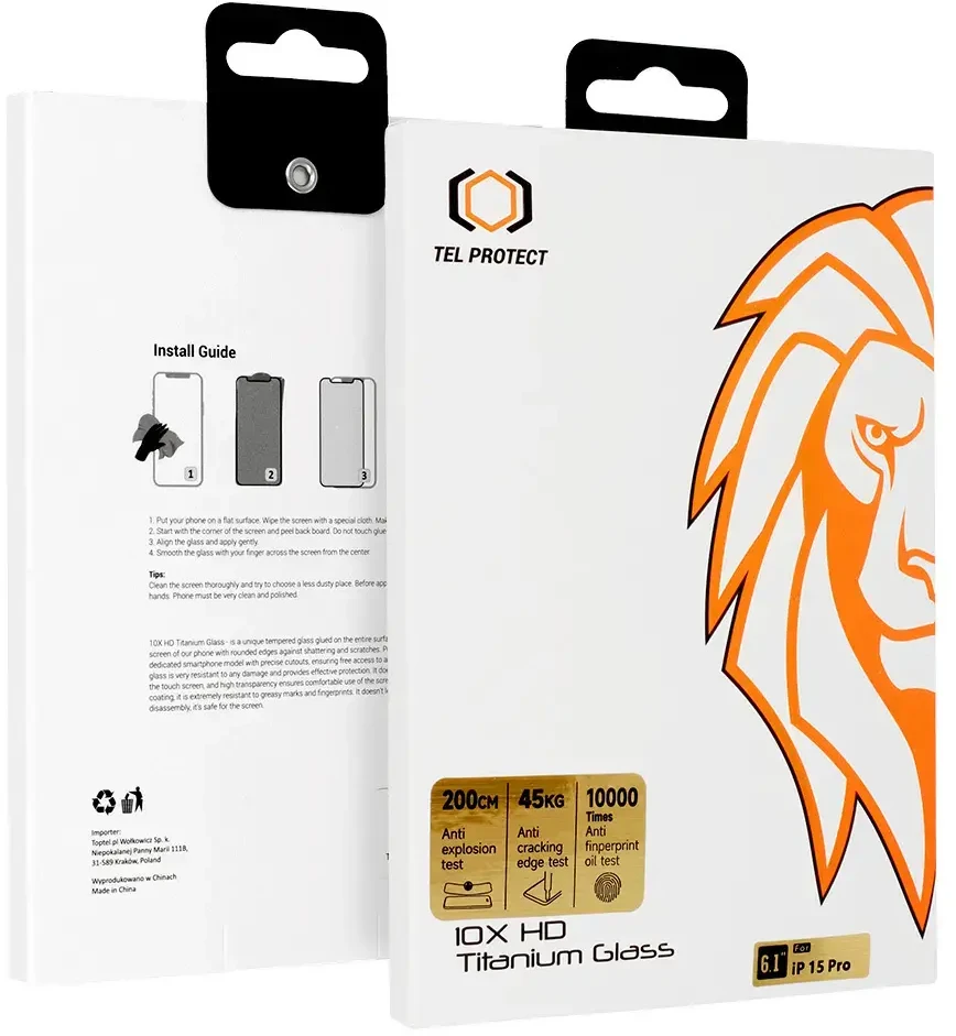 Tel Protect Apsauginis stiklas 10X HD Titanium skirtas Apple iPhone 14 Pro Max
