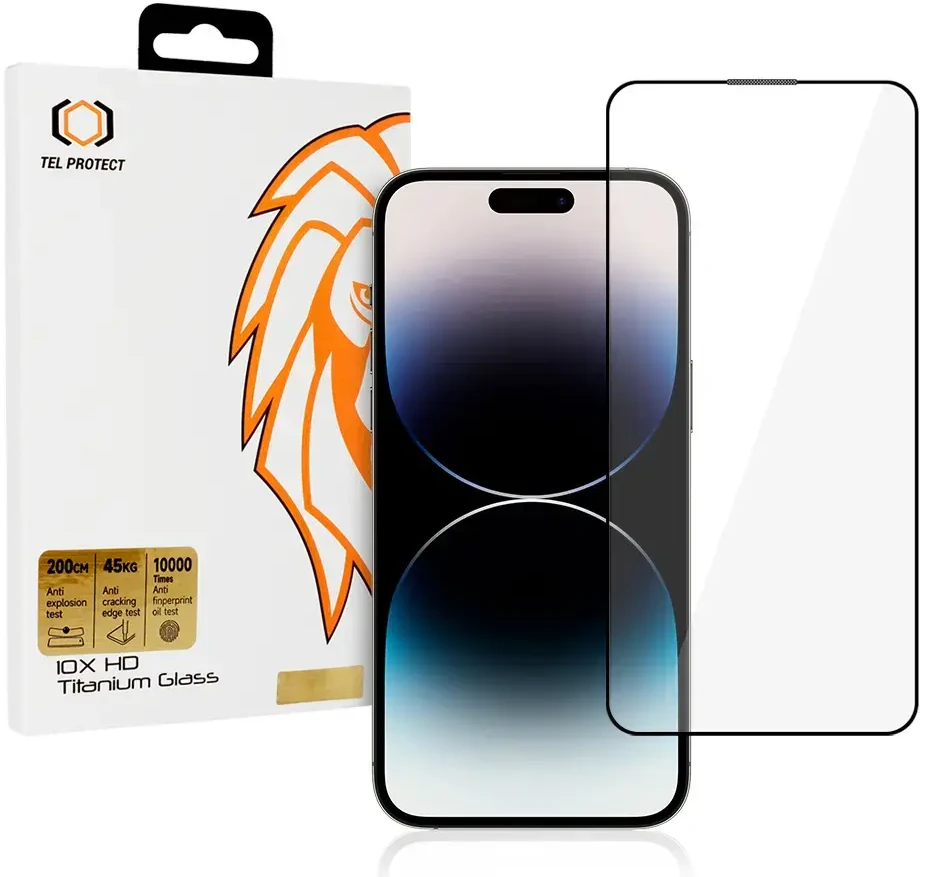 Tel Protect Apsauginis stiklas 10X HD Titanium skirtas Apple iPhone 14 Pro Max