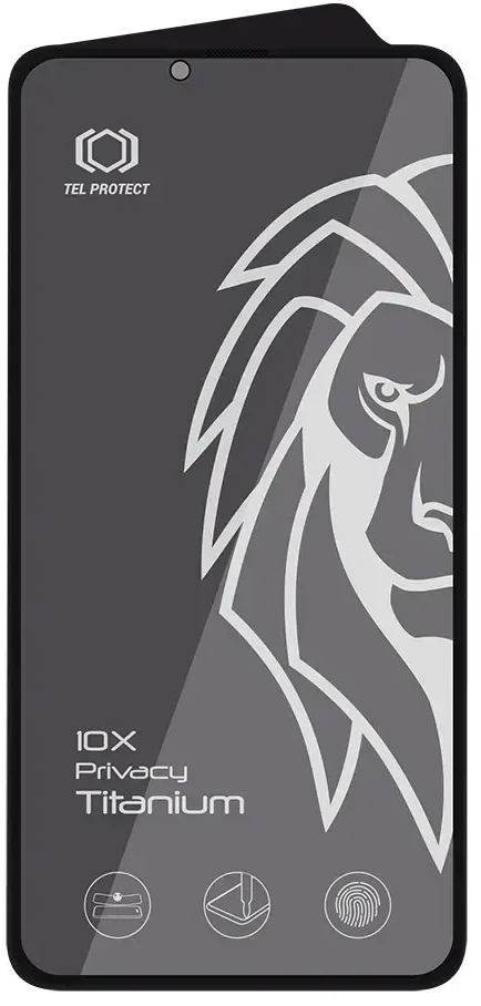 Apsauginis stiklas Tel Protect 10X Privacy Titanium skirtas Apple iPhone 13 Pro Max (voke)