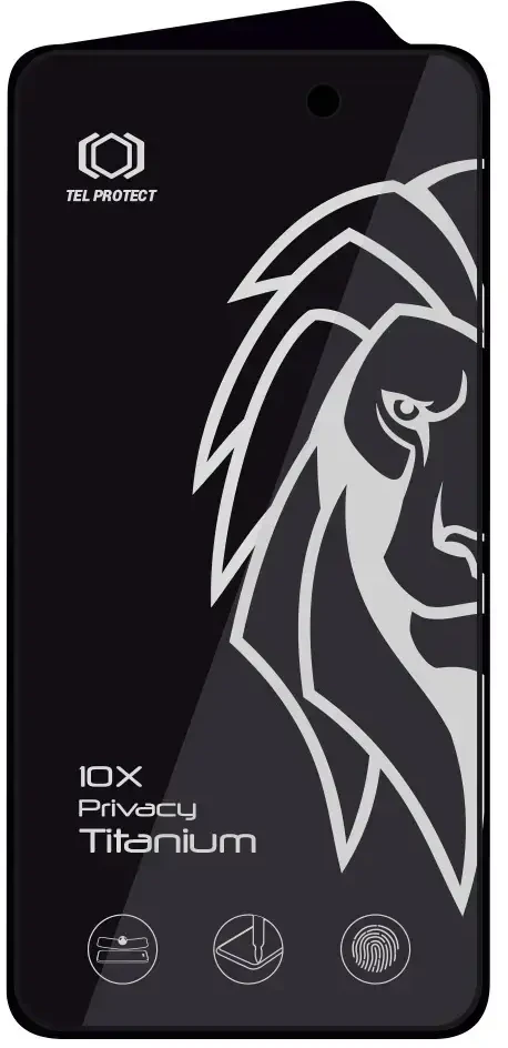 Apsauginis stiklas Tel Protect 10X Privacy Titanium skirtas Apple iPhone 17 Pro