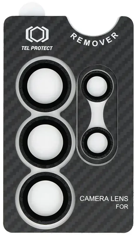 Apsauginis stiklas Tel Protect 3D Lens Aramid Series on camera skirtas Samsung Galaxy S24 Ultra (objektyvui 5 vnt)