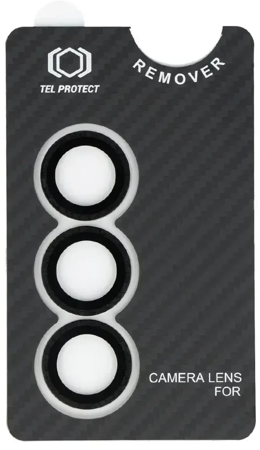 Apsauginis stiklas Tel Protect 3D Lens Aramid Series on camera skirtas Samsung Galaxy S25 Plus (objektyvui 3 vnt)