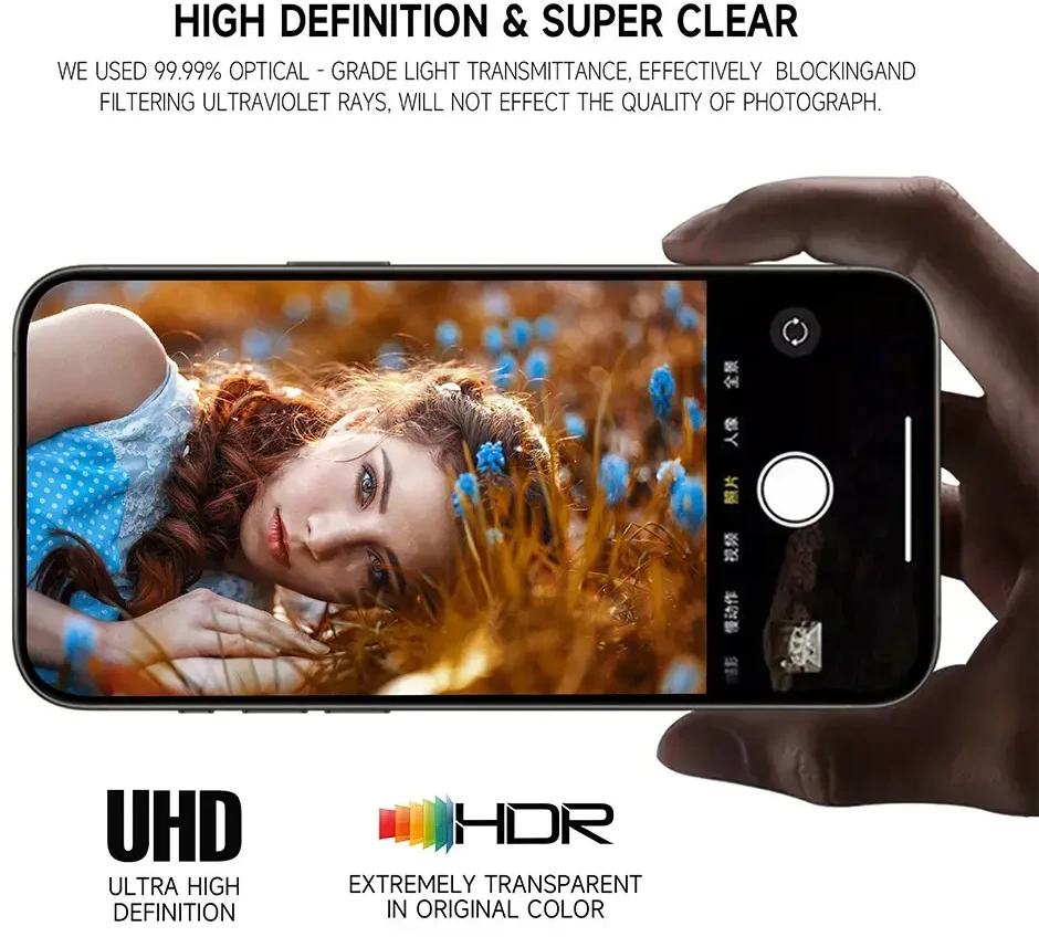 Grūdintas stiklas Tel Protect 3D Lens skirtas Apple iPhone 16/16 Plus juodas (objektyvui 2 vnt)