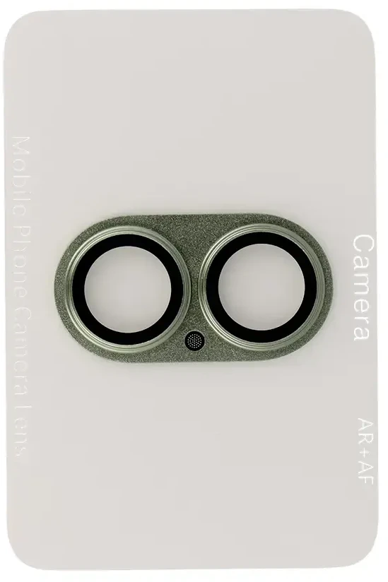 Apsauginis stiklas Tel Protect 95% AR+AF Full Metal Camera Protector ant fotoaparato, skirtas iPhone 17, žalias (fotoaparato salelė)