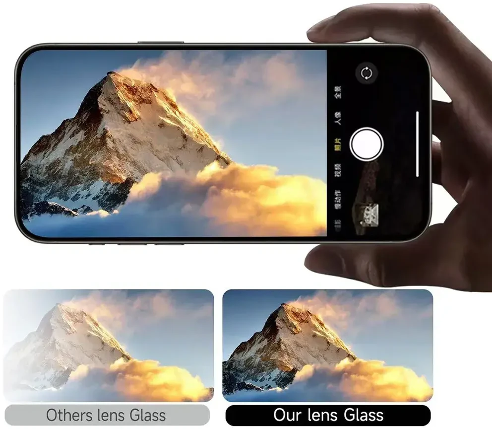 Apsauginis stiklas Tel Protect Titanium Lens 99% AR on camera skirtas Apple iPhone 17 Air transparent (objektyvui 1 vnt)
