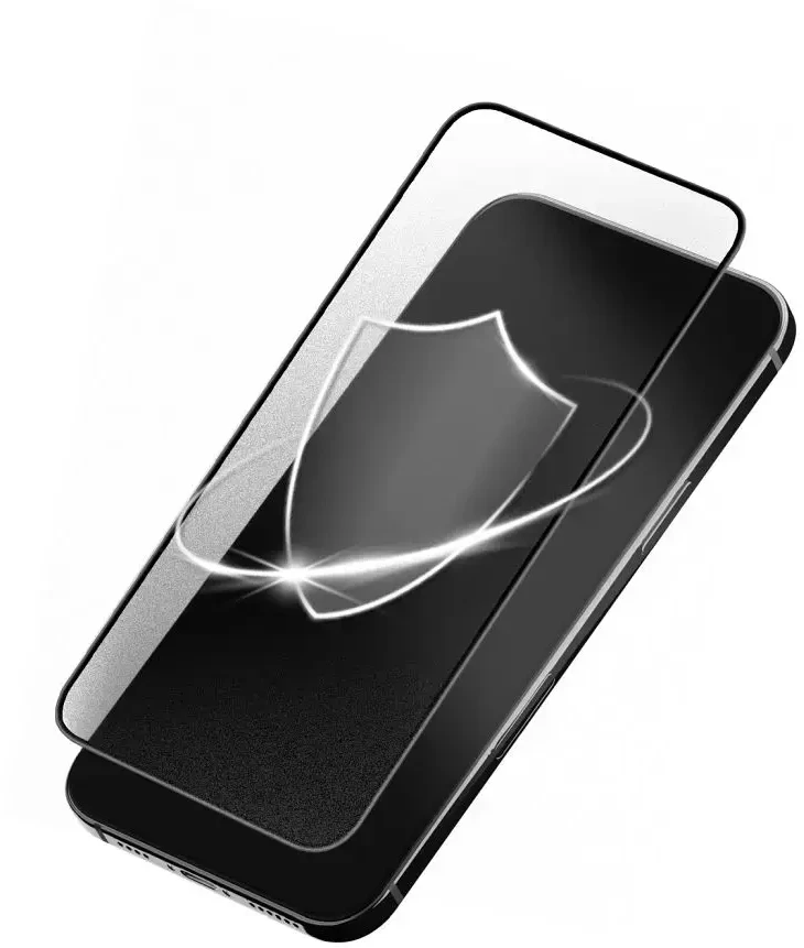 Grūdintas stiklas iPhone 13 / 16e / 17e (SE 4 2025) Forcell Matt Glass juodas