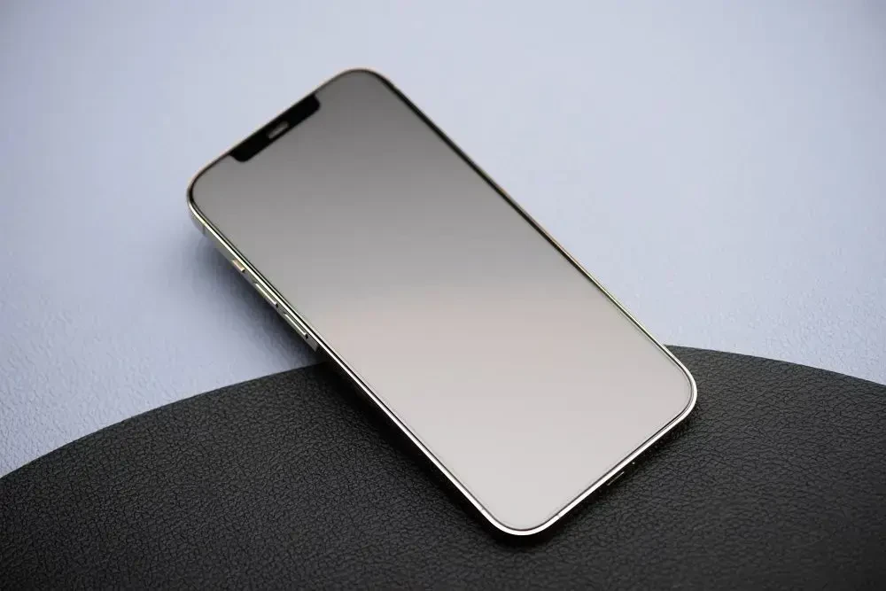 Grūdintas stiklas iPhone 14 PRO MAX Forcell matinis stiklas juodas