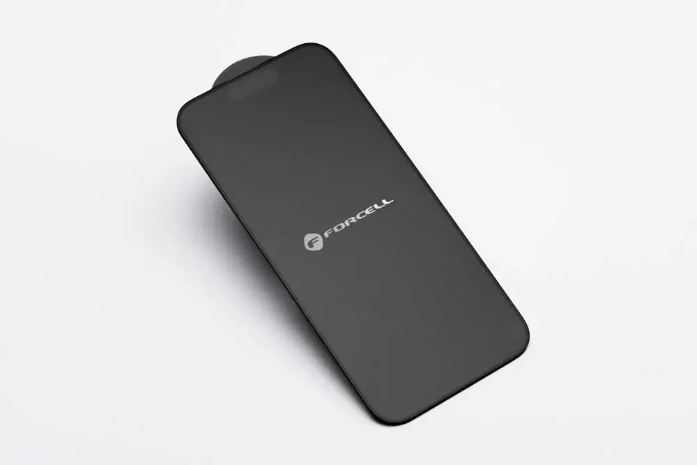 Grūdintas stiklas iPhone 14 PRO MAX Forcell matinis stiklas juodas