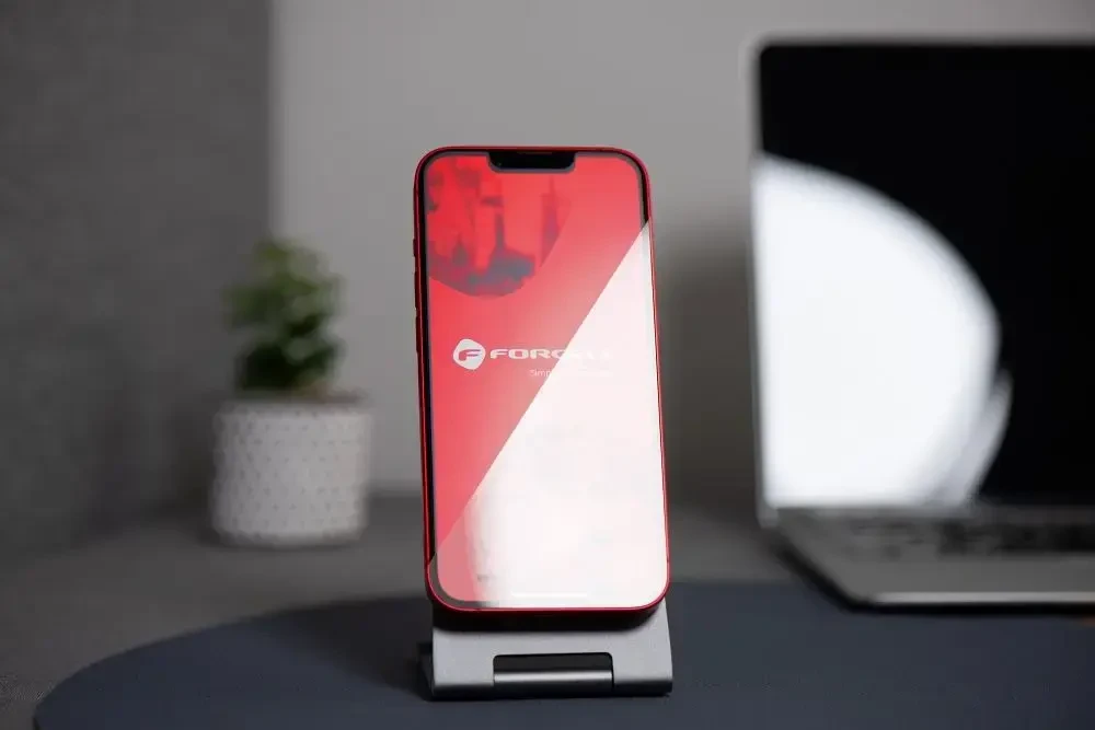 Grūdintas stiklas iPhone 14 PRO MAX Forcell matinis stiklas juodas