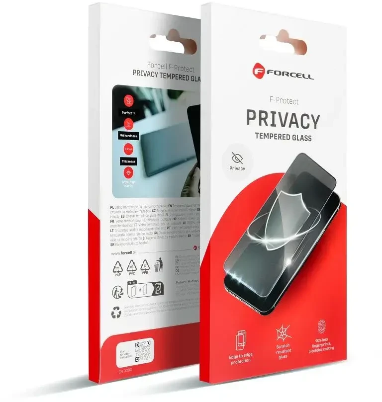 Tempered glass to iPhone 18 PRO MAX Forcell Privacy Glass juodas