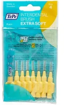 TePe tarpdančių valikliai ypač minkšti, 6 vnt., 0,7 mm