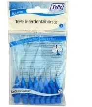 TePe Original tarpdančių šepetėliai 0,6mm Mėlyna 6 vnt.
