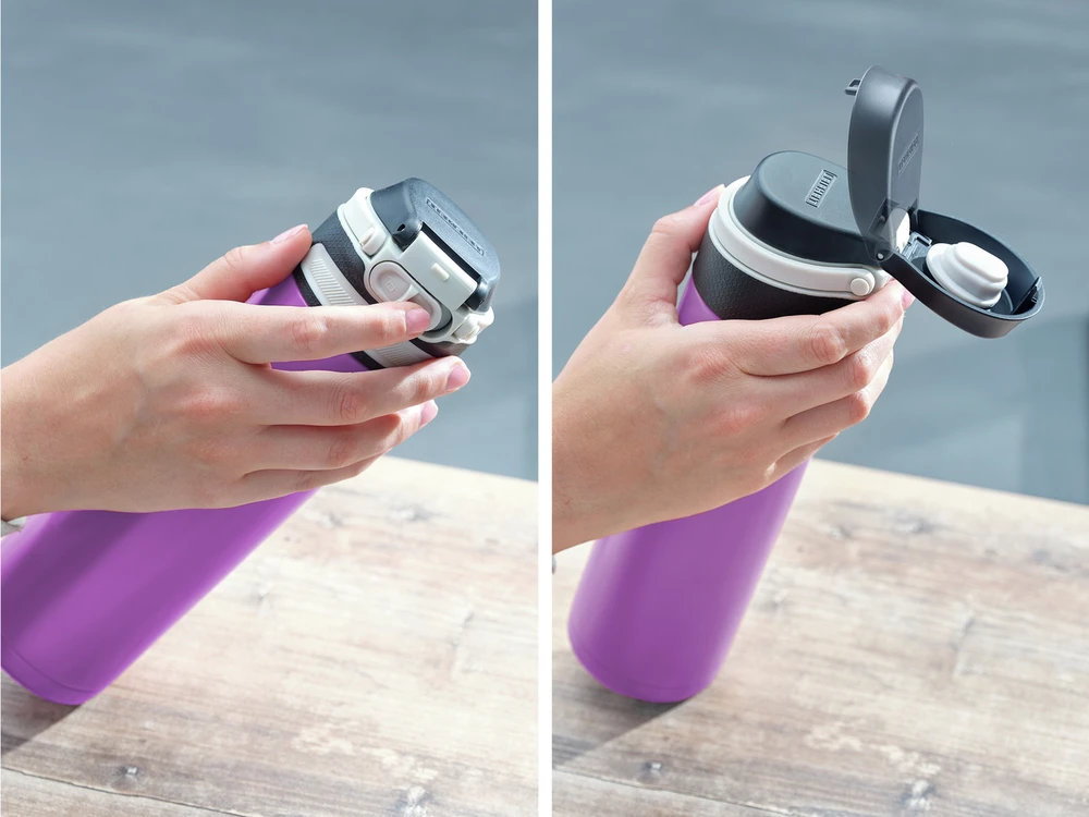 Thermal mug Leifheit Flip 600 ml Violetinė