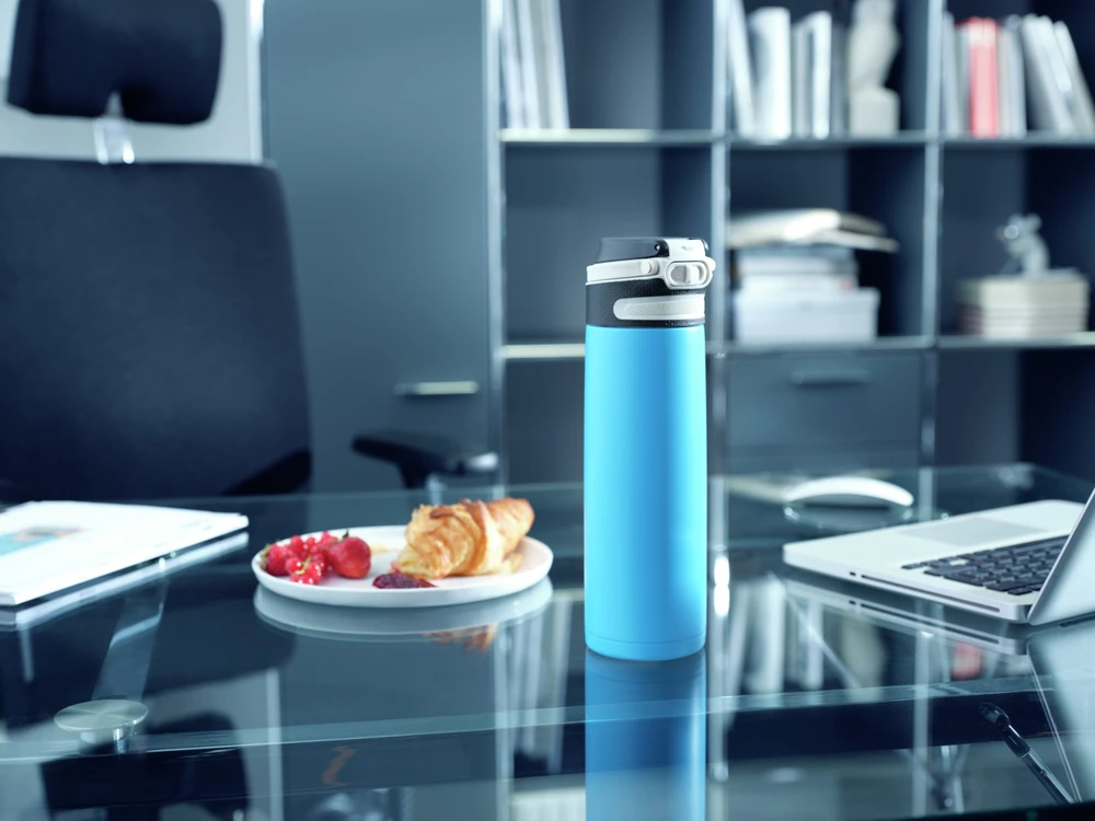 Leifheit Termos Flip, 600 ml, akwamarynowy