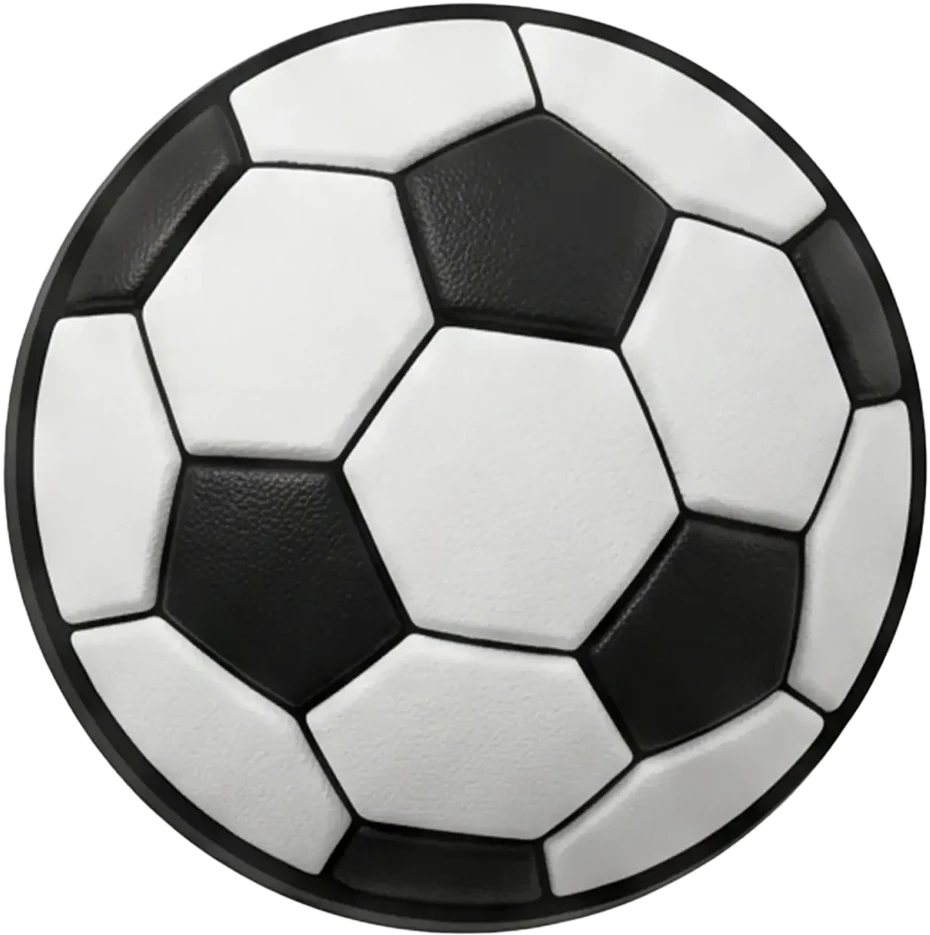 TFO 3D lipdukas Football 5 vnt. rinkinys