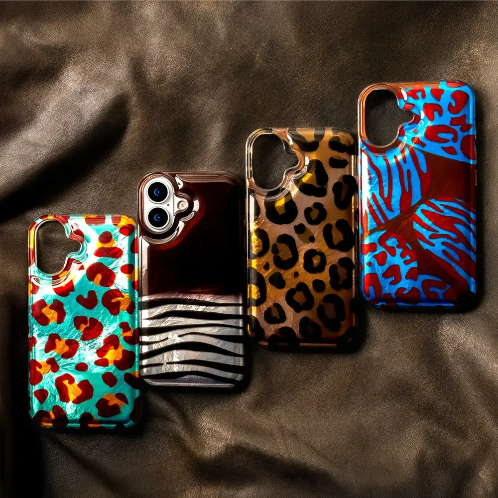 TFO Gyvūnų rašto dėklas, skirtas iPhone 16 Pro Max 6,9" Crazy Cheetah