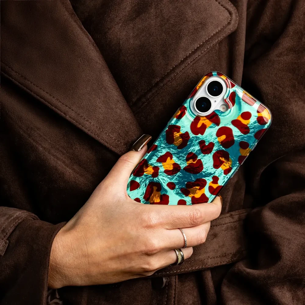 TFO Gyvūnų rašto dėklas, skirtas iPhone 16 Pro Max 6,9" Crazy Cheetah