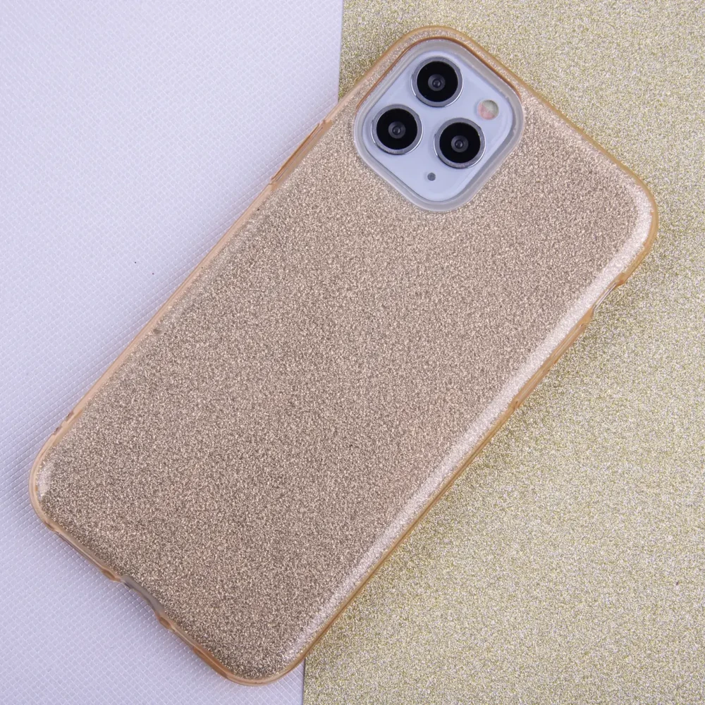TFO Telforceone Blizgantis 3in1 dėklas Xiaomi Redmi 14C 4G/ 14C 5G / Redmi A4 / POCO C75, auksinis