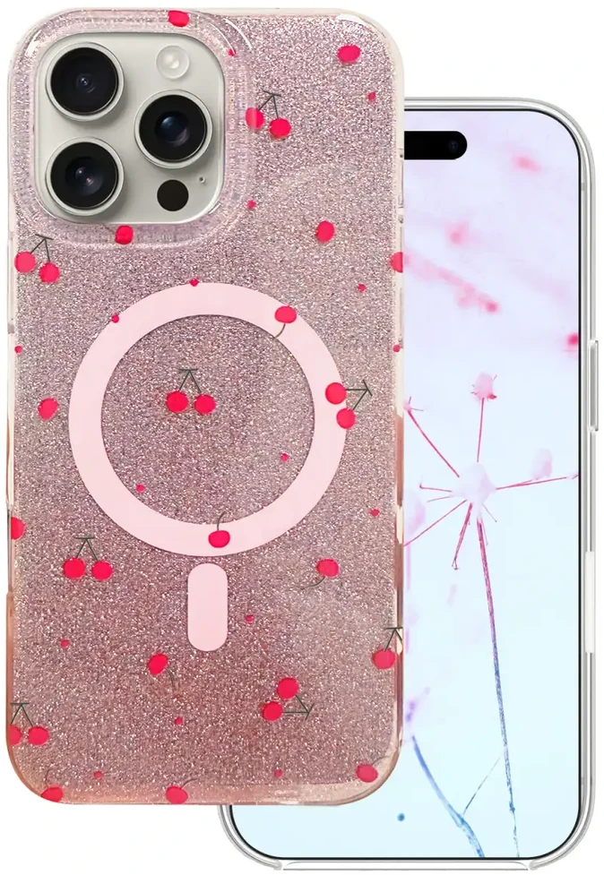 TFO Cherry Mag dėklas iPhone 16 Pro Max 6,9" su blizgučiais