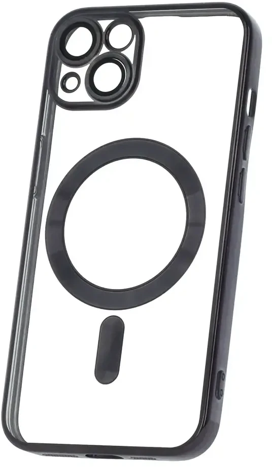 TFO RING Spalvotas chromuotas „Mag“ dėklas, skirtas „iPhone 17 Pro Max 6,9“ su juodu atviru žiedu