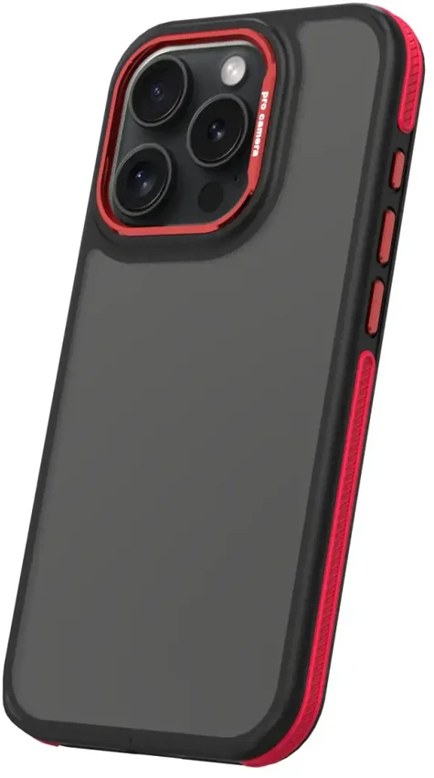 TFO Telforceone Crystal Juodas dėklas, skirtas Xiaomi Redmi Note 14 5G (Global) raudonas
