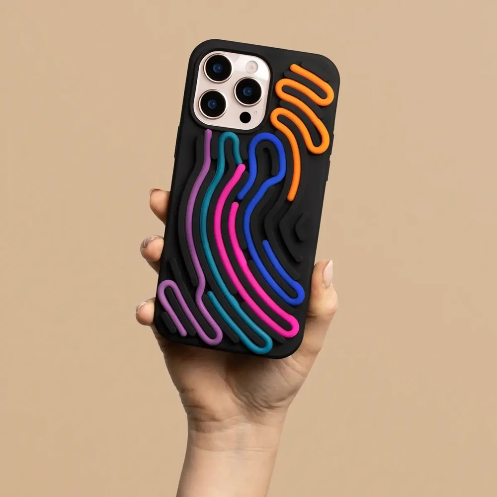 TFO Telforceone „Pasidaryk pats“ „Snake“ dėklas, skirtas „iPhone 15 6,1“; juodas