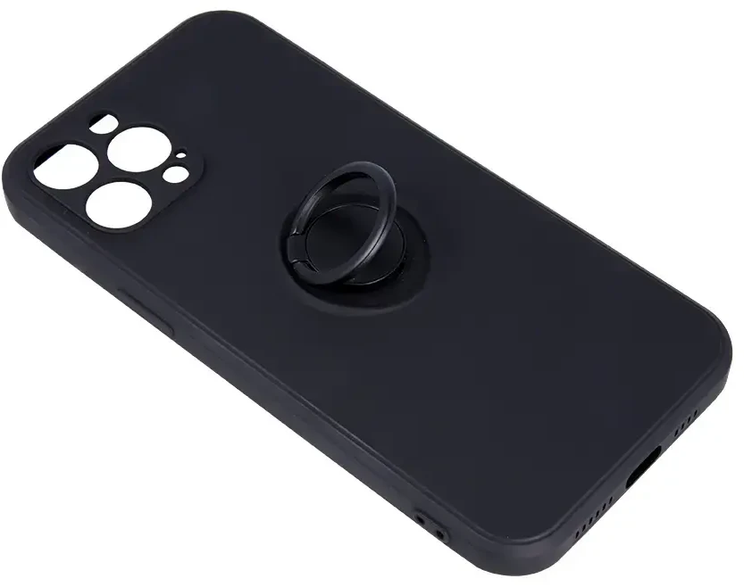 TFO Telforceone Finger Grip dėklas, skirtas Xiaomi Redmi Note 14 Pro 5G (Global) juodas