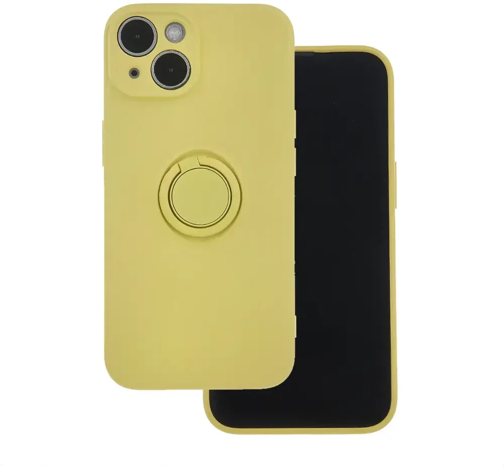 TelForceone Finger Grip Apple iPhone 7 / 8 / SE 2020 / SE 2022 dėklas telefonui geltonos spalvos