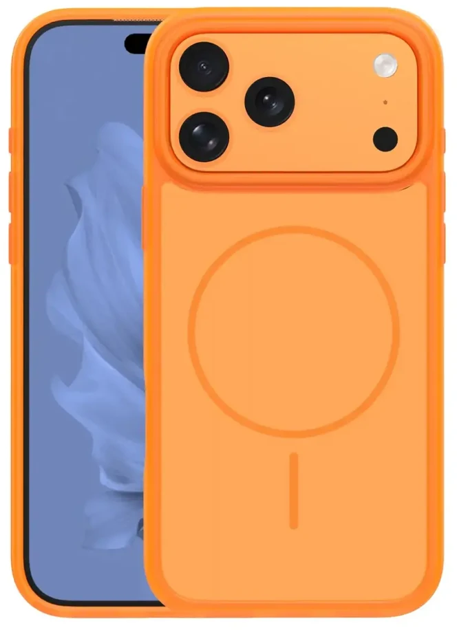 TFO Oranžinis „Frame Thin Mag“ dėklas, skirtas „iPhone 17 Pro 6,3“ / „18 Pro 6,3“; oranžinis