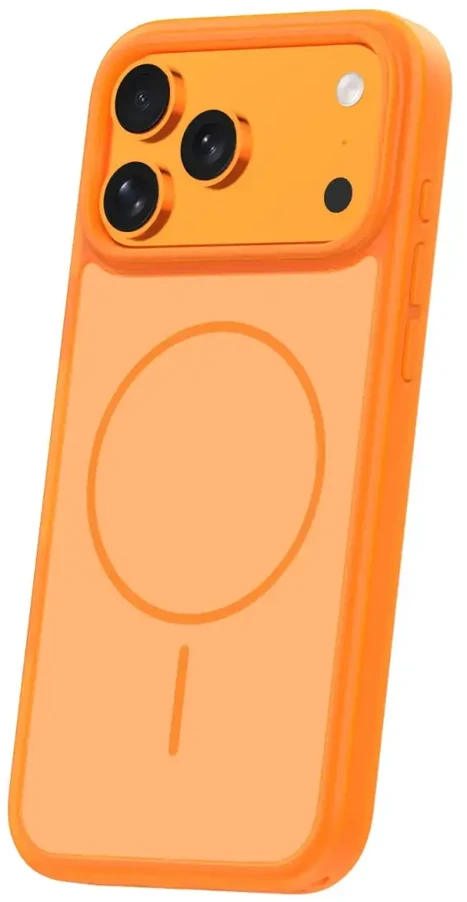 TFO Oranžinis „Frame Thin Mag“ dėklas, skirtas „iPhone 17 Pro Max 6,9“ / „18 Pro Max 6,9“; oranžinis