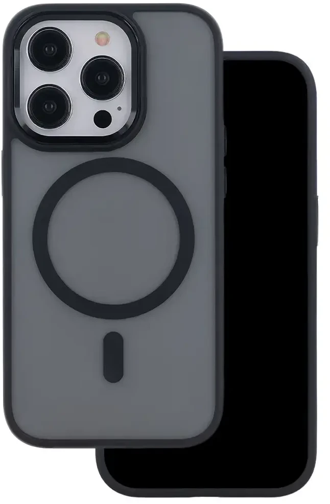 TFO „Telforceone Frozen Mag“ dėklas, skirtas iPhone 17 Pro 6,3" / 18 Pro 6,3" juodas atviras žiedas