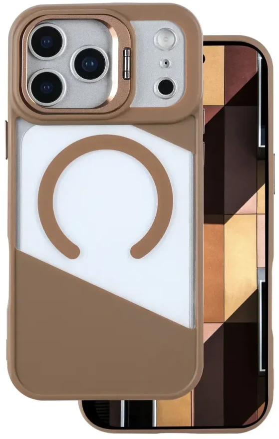 TFO Telforceone „Fusion Mag“ dėklas, skirtas „iPhone 17 Pro Max 6,9“ rudas