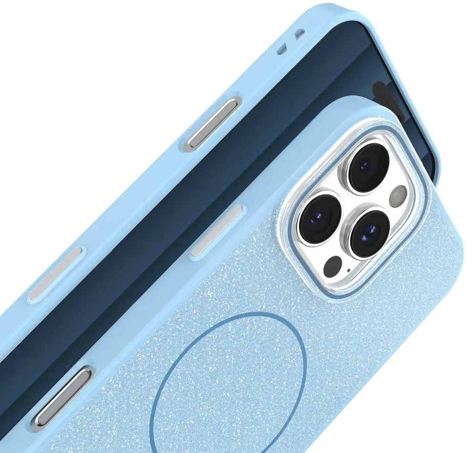 TFO Telforceone Plonas blizgučių dėklas „iPhone 12 / 12 Pro 6,1“ mėlynas