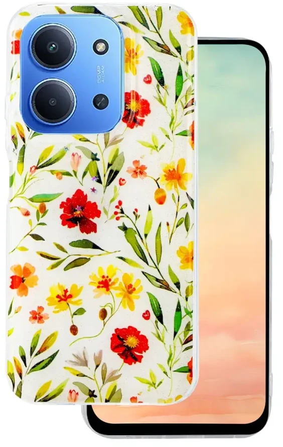TFO Telforceone Glow Glam dėklas Xiaomi Redmi 15 4G EU / 15 5G EU (171,08 x 82,05 x 8,55) baltas