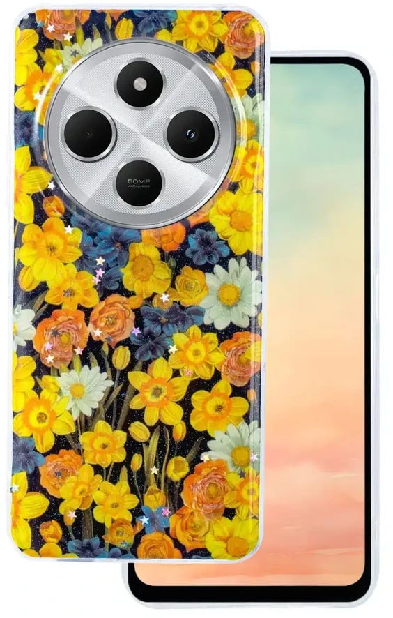 TFO Glow Glam dėklas, skirtas Xiaomi Redmi A5 Global (173,45 x 79,35 x 8,45), oranžinis