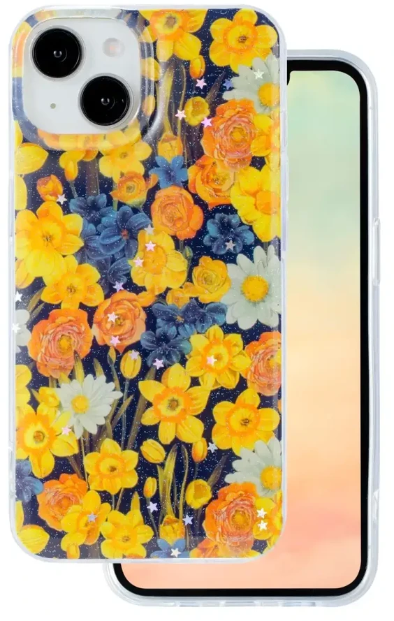 TFO Glow Glam dėklas iPhone 12 6,1" oranžinis