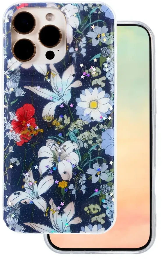 TFO Telforceone „Glow Glam“ dėklas, skirtas „iPhone 15 Pro 6,1“; mėlynas