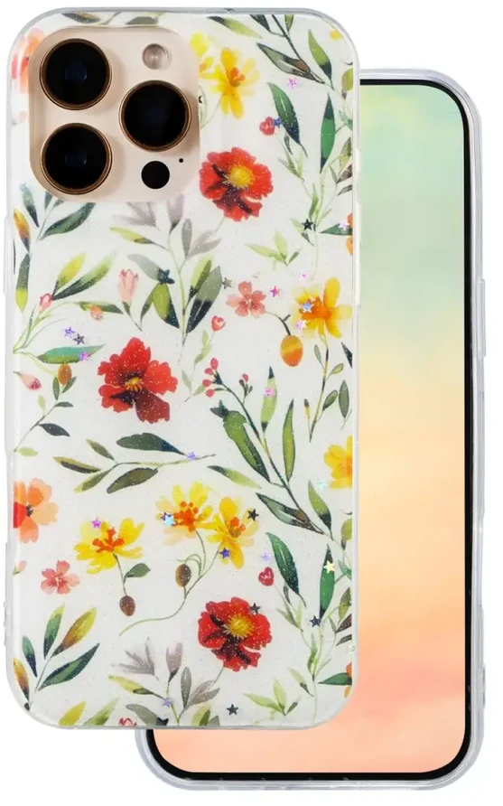 TFO Telforceone „Glow Glam“ dėklas, skirtas „iPhone 15 Pro 6,1“; baltas