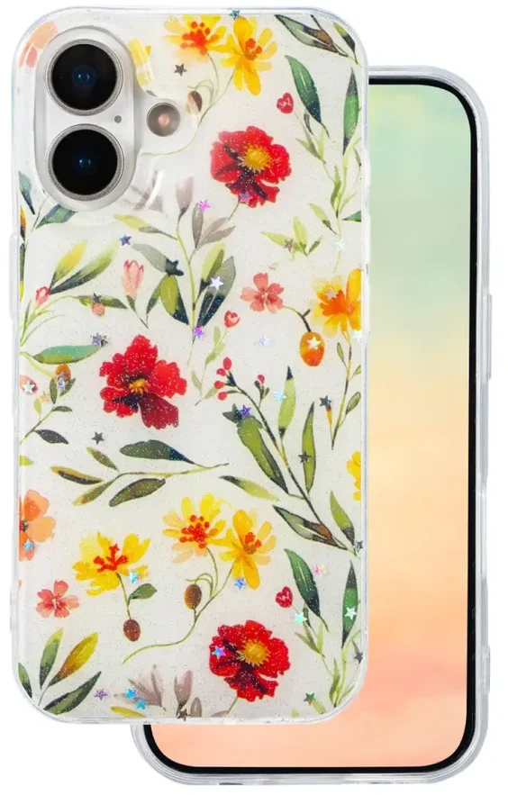TFO Telforceone „Glow Glam“ dėklas, skirtas „iPhone 16 6,1“; baltas