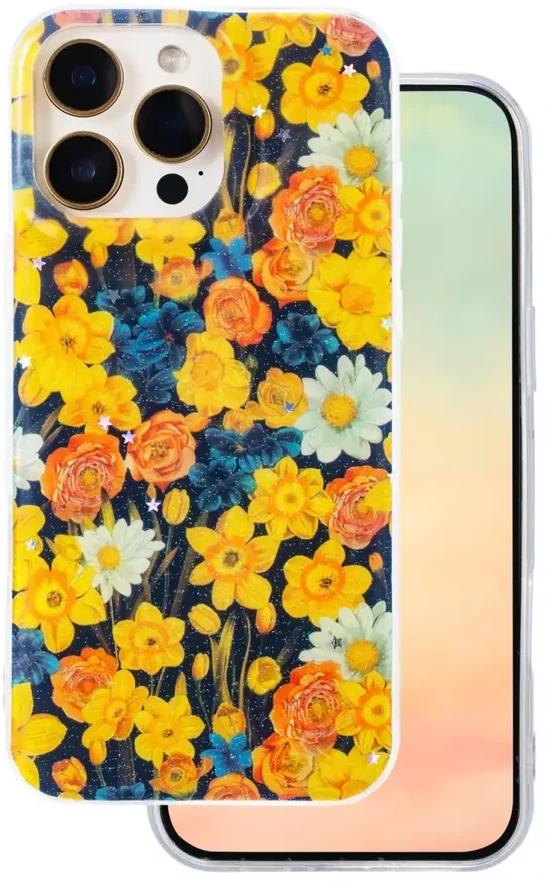 TFO Telforceone „Glow Glam“ dėklas, skirtas „iPhone 16 Pro 6,3“; oranžinis
