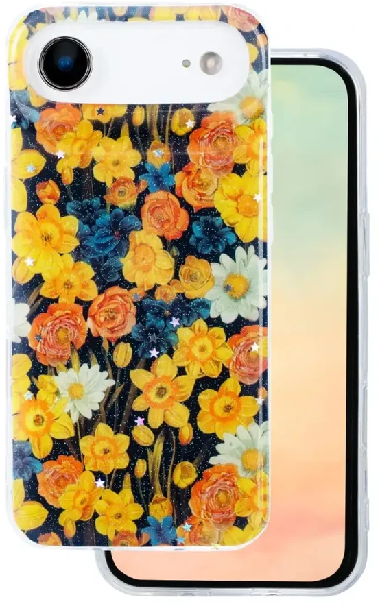 TFO Glow Glam dėklas iPhone 17 Air 6,6" oranžinis