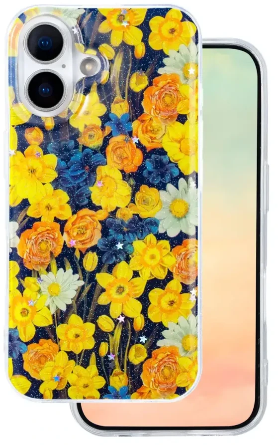 TFO Glow Glam dėklas iPhone 17 6,3" oranžinis
